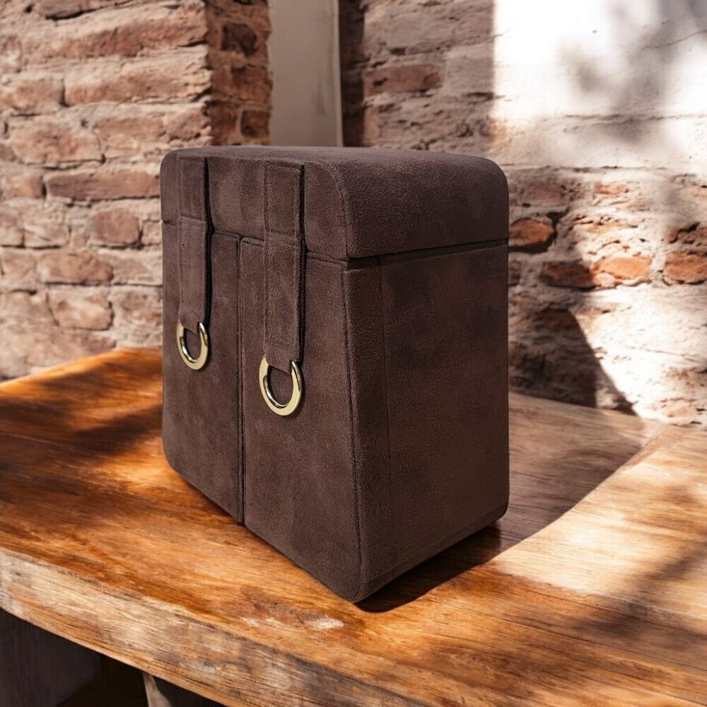 Jewelry Box - Faux Suede - Unique and Stylish!